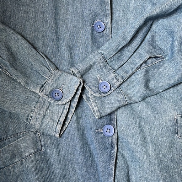 Woman Within size 18/20 Denim Coat - Picture 4 of 6